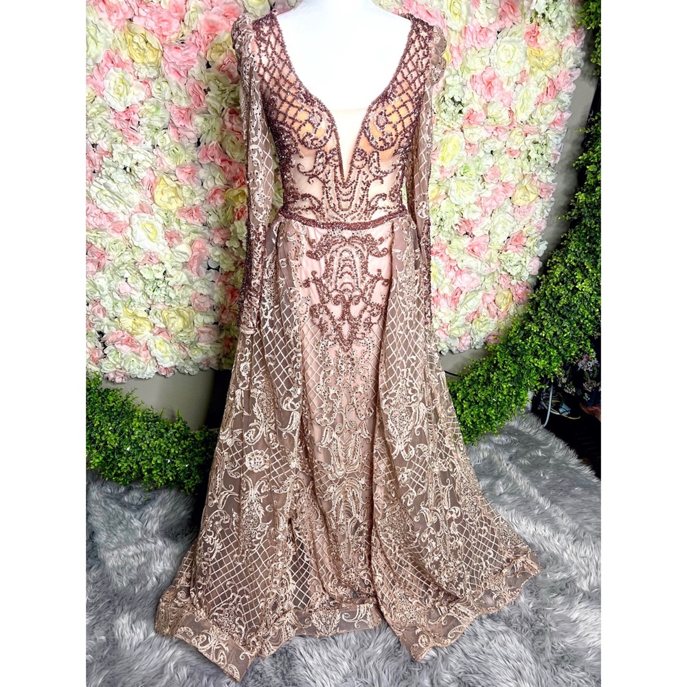 Long Sleeve Evening Gown